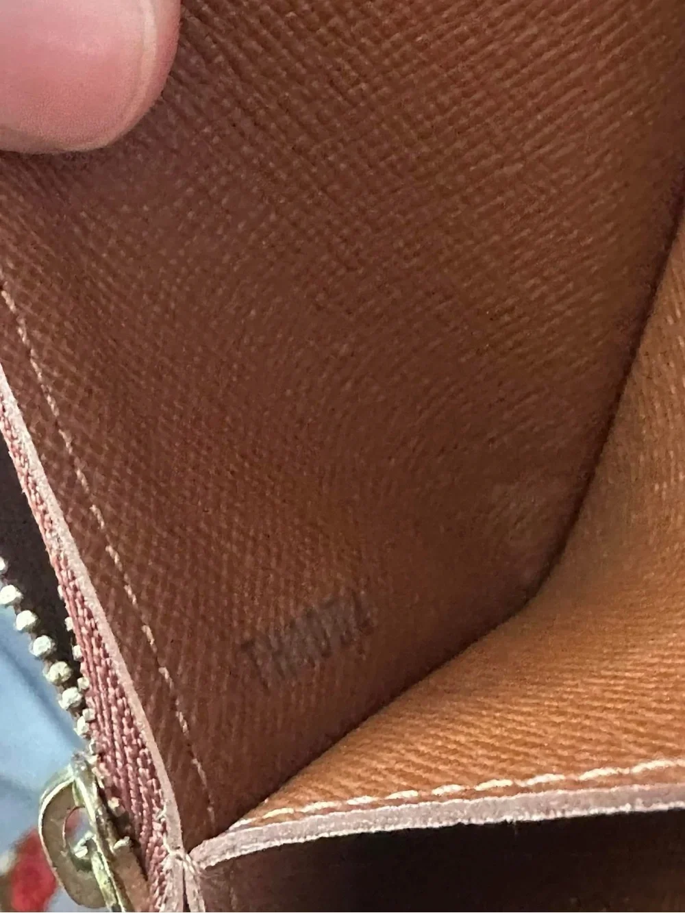 Louis Vuitton Monogram Canvas Accordion Clutch in Brown with Gold Accents